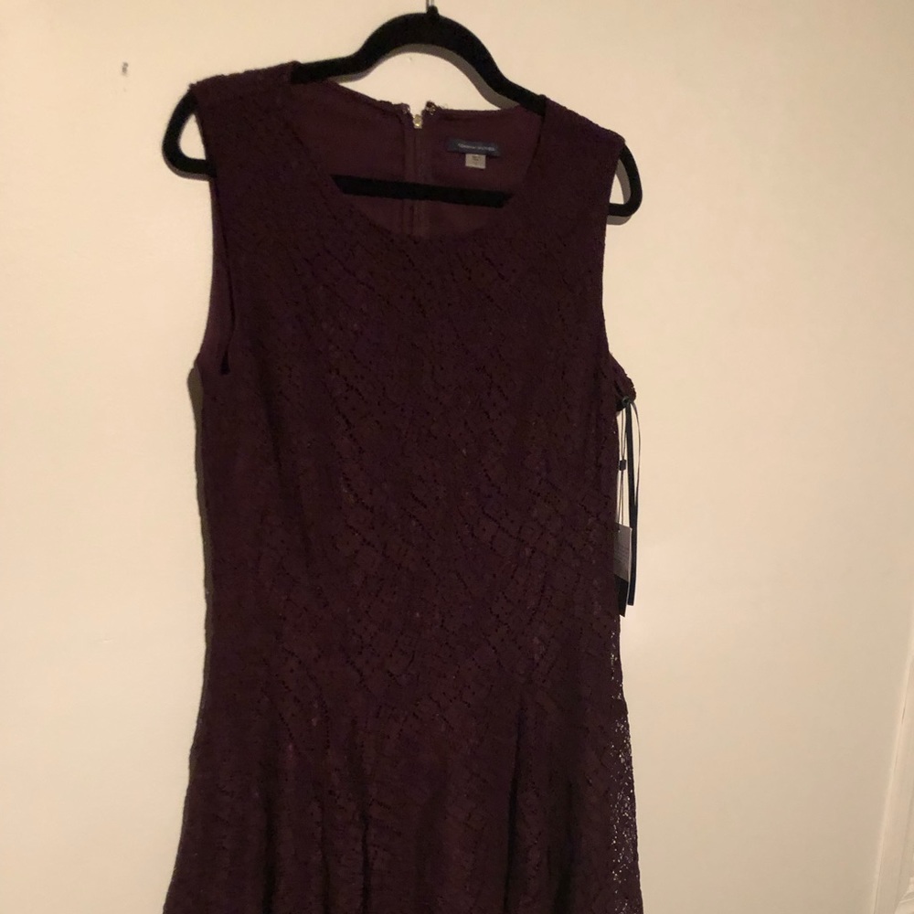 Tommy Hilfiger Purple Lace Sheath Size 14 NEW